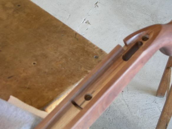 Finished inlet ready for pillars & bedding